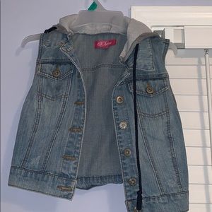 sleeveless jean jacket
